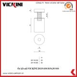  Ốc kết nối VICKINI 20119.030-Þ19x30 SSS inox mờ 