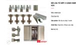  Bộ ray nhôm lùa tủ lắp nổi hammerd 624 3m (ray trên + ray dưới) 