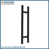  Tay cửa kính VICKINI 69125.120-Þ32x1200 OBP đen mờ 