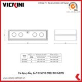  Tủ đựng đồng hồ VICKINI 29122.800 GRPR xám sơn 