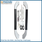  Khóa lùa màu đen bạc 6T - thân 2.5cm (dùng XF55,XF93) 