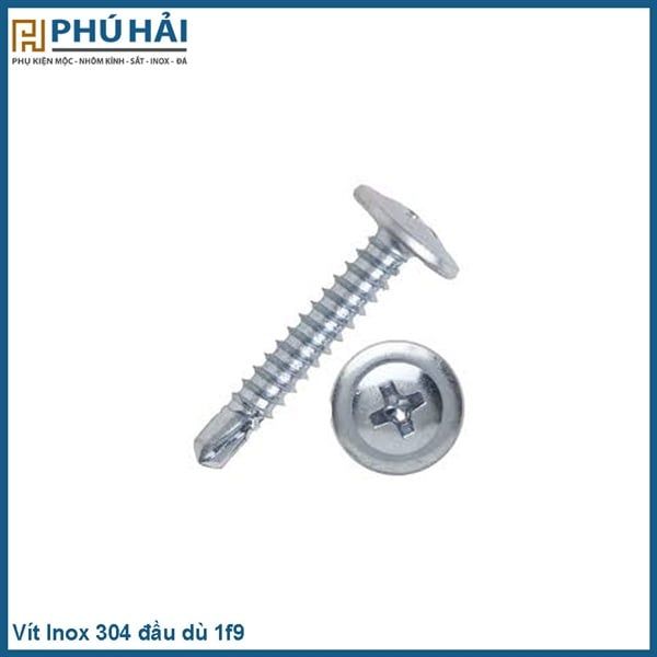  Vit INOX 304 đầu dù 1f9 ( Bịch 1000 con) 