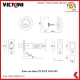  Khóa cửa thêm VICKINI 30101.001 