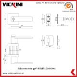  Khóa cửa tròn gạt VICKINI 31691 