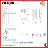  Khóa cửa nẹp VICKINI 32020.001 ruột chốt 