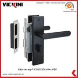  Khóa cửa nẹp VICKINI 32039.001 OBP đen mờ, ruột chốt 