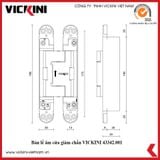  Bản lề âm cửa giảm chấn VICKINI 43342.001 