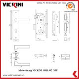  Khóa cửa nẹp VICKINI 33011.001 OBP 