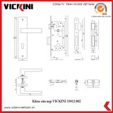  Khóa cửa nẹp VICKINI 33012.002 MSN 