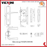  Khóa cửa nẹp VICKINI 33019.001 