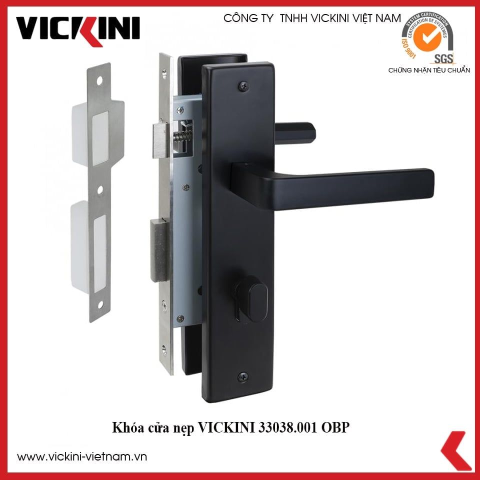 Khóa cửa nẹp VICKINI 33038 OBP 
