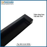  Tay nắm A6639 đen 128mm (30c/hộp) 