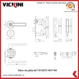  Khóa cửa phân thể VICKINI 34017.001 