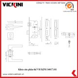 Khóa cửa phân thể VICKINI 34017.101 