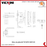  Khóa cửa phân thể VICKINI 34025.101 