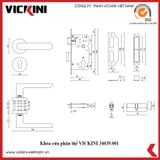  Khóa cửa phân thể VICKINI 34039.001 OBP 