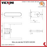  Khóa cửa sinh thái VICKINI 34102.001 