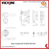  Khóa cửa phân thể VICKINI 34533.001 