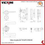  Khóa cửa phân thể VICKINI 34548.001 