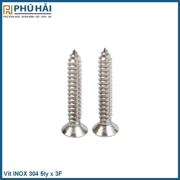  Vit INOX 304 5ly x 3F ( Bịch 1000 con) 