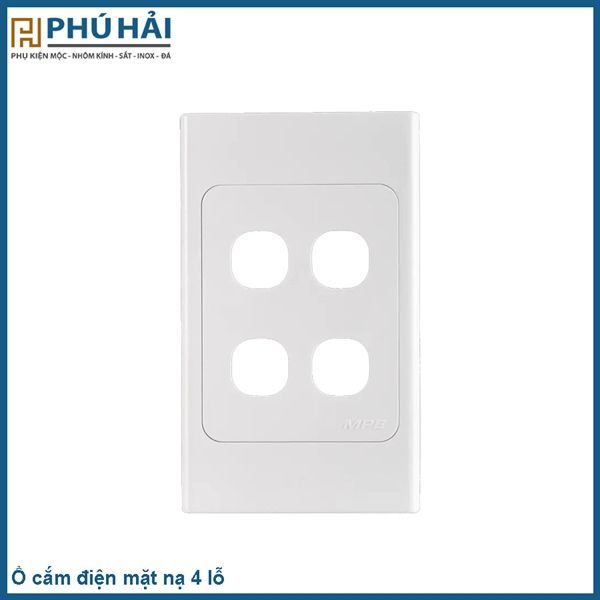  Ổ cắm điện mặt nạ 4 lỗ 