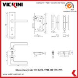  Khóa cửa nẹp nhỏ VICKINI 37511.101 SSS/ PSS 