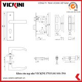  Khóa cửa nẹp nhỏ VICKINI 37515.101 SSS/ PSS 