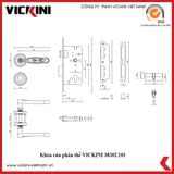  Khóa cửa phân thể VICKINI 38302.101 