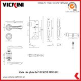  Khóa cửa phân thể VICKINI 38305.101 