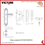  Khóa cửa nẹp VICKINI 38505.101 