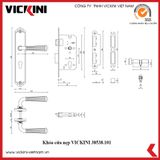  Khóa cửa nẹp VICKINI 38538.101 