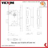  Thân khóa cửa VICKINI 40722.001 SSS 