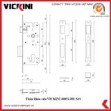  Thân khóa cửa VICKINI 40851.001 SSS 