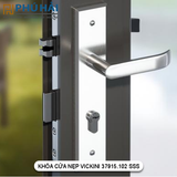  Khóa cửa nẹp VICKINI 37915.101 SSS inox bóng/ mờ, ruột 2 đầu(Cái) 