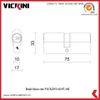  Ruột khóa cửa VICKINI 41107.102-75mm OBP 2 đầu chìa 