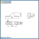  Miệng chốt sập đen hệ 93 KinLong SDS-1A chính hãng 