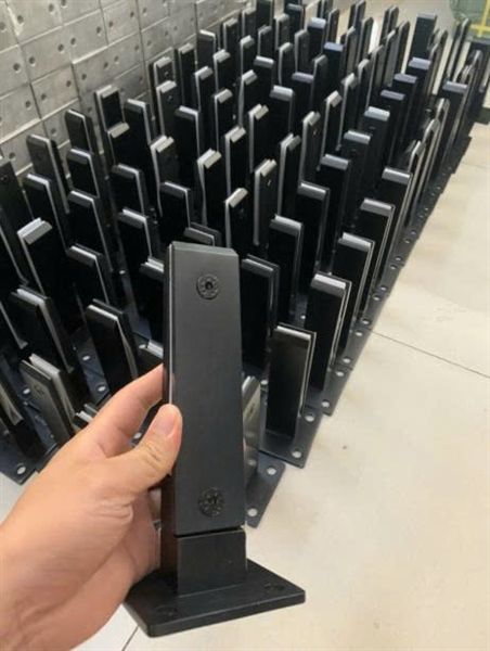  Trụ Ngàm Đặc màu đen 10ly Inox 304 20cm 