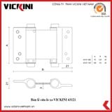  Bản lề cửa lò xo VICKINI 43121 SSS 