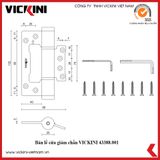  Bản lề cửa giảm chấn VICKINI 43388.001 