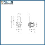  Khóa tủ cốp VICKINI 03103.020 