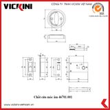  Chốt cửa móc âm 46701.001 SSS 