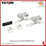  Bánh xe treo cửa VICKINI 47856.001 SPR bạc sơn 
