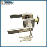  Khóa JEELY hợp kim màu Inox vuông F03 có chìa 