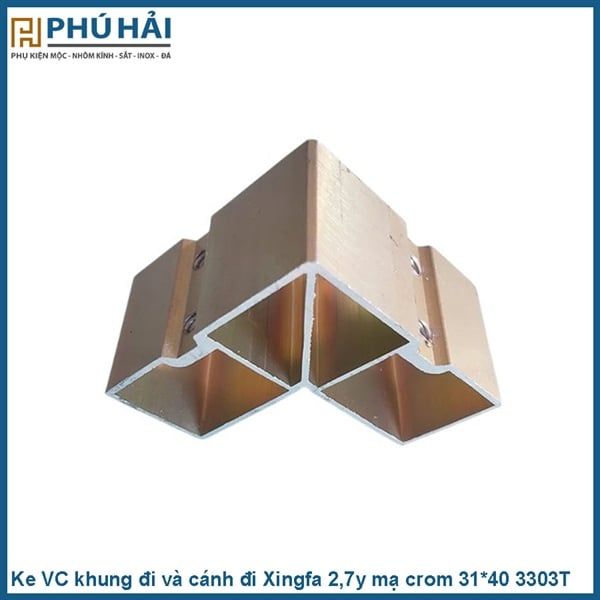  Ke VC khung đi và cánh đi Xingfa loại trung dày 2,7y chịu lực mạ crom 31*40 3303T (300C/T) 