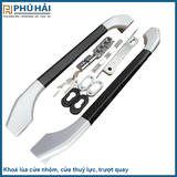  Khóa lùa màu đen bạc 6T - thân 2.5cm (dùng XF55,XF93) 