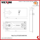  Bản lề sàn VICKINI 60035.001 PSS 