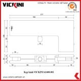  Kẹp kính VICKINI 61400.001 (Kẹp góc) 