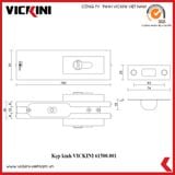  Kẹp kính VICKINI 61500.001 (khoá sàn) 