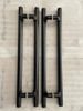 Tay nắm cửa kính lệch tâm màu đen inox 304 phi 38 * 6T