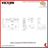  Bánh xe kẹp kính VICKINI 62225.001 SSS 